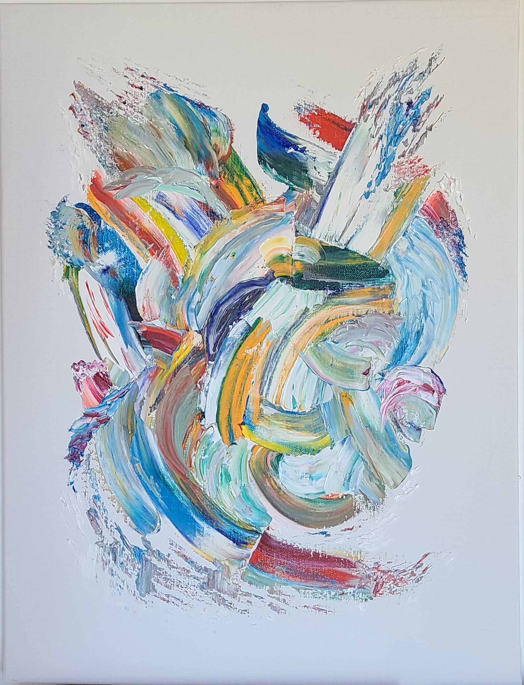 "Clown" (huile sur toile, 60cm x 50cm)