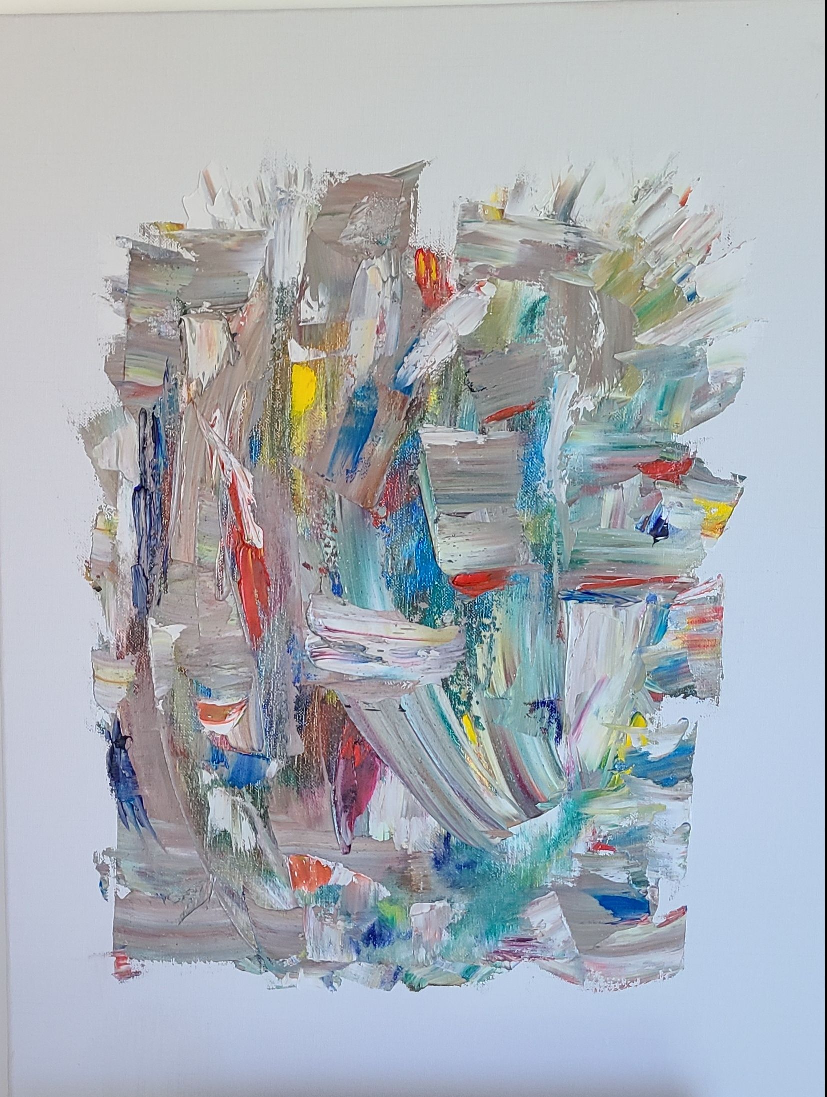 "Bientôt" (huile sur toile, 60cm x 50cm)