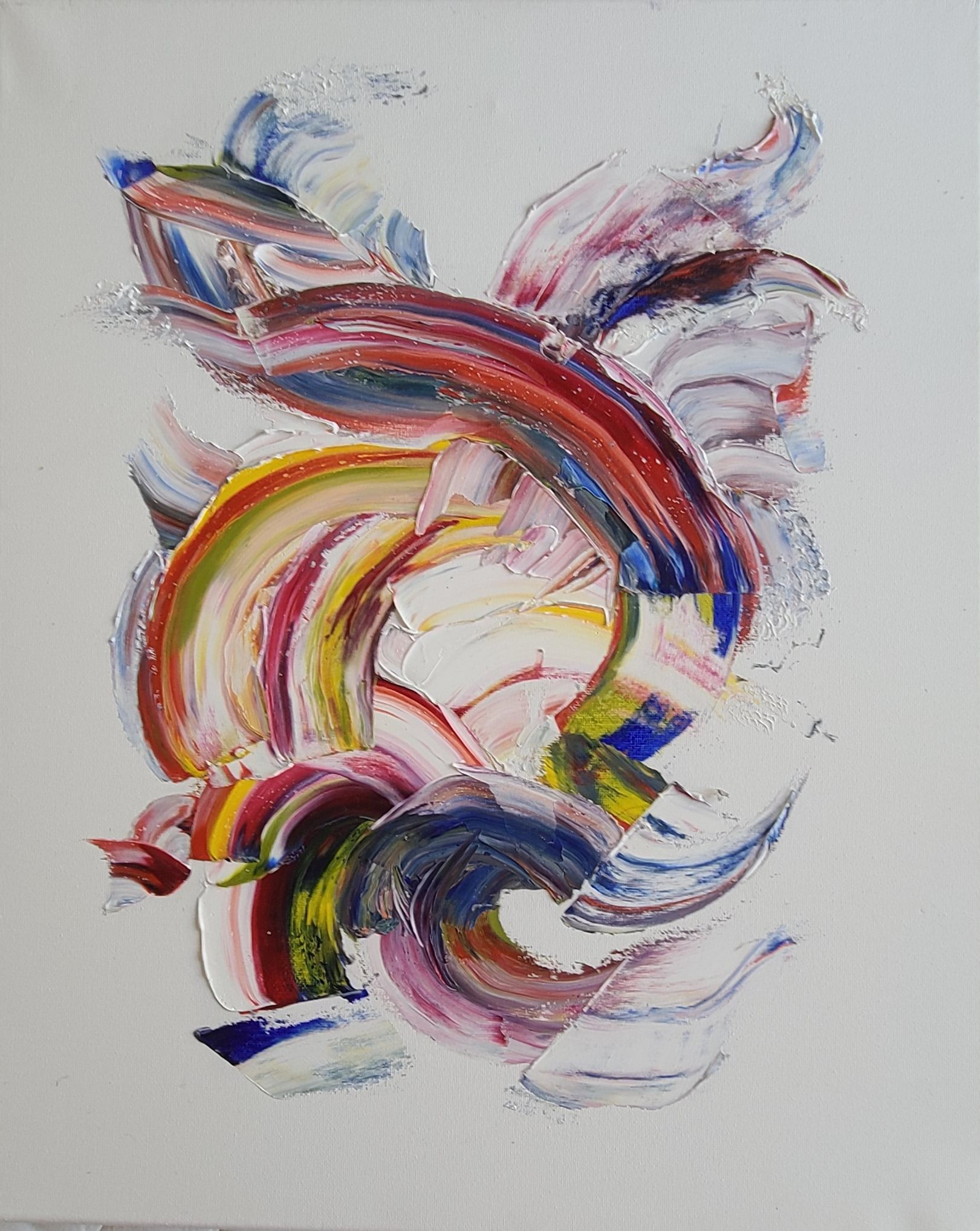 "Volutes" (huile sur toile, 50cm x 40cm)