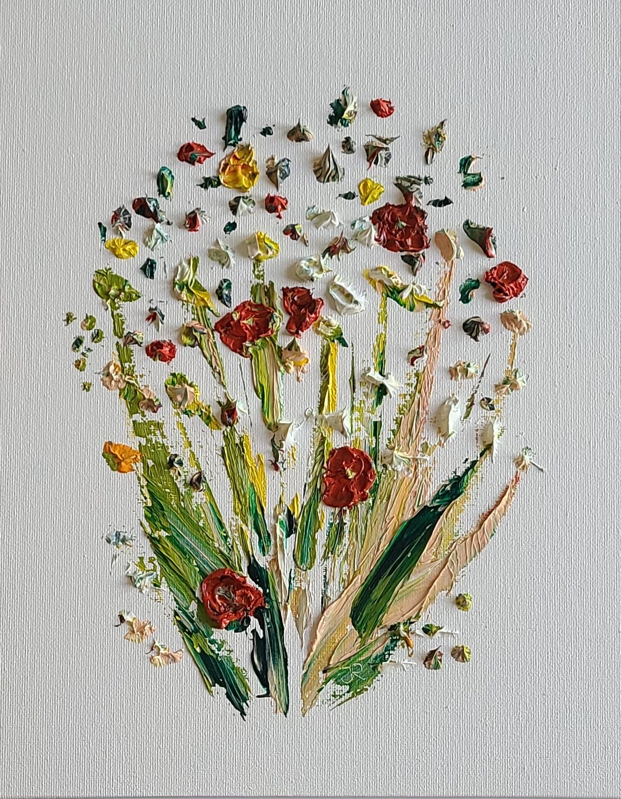 "Printemps" (huile sur toile, petit format 30cm x 24cm)